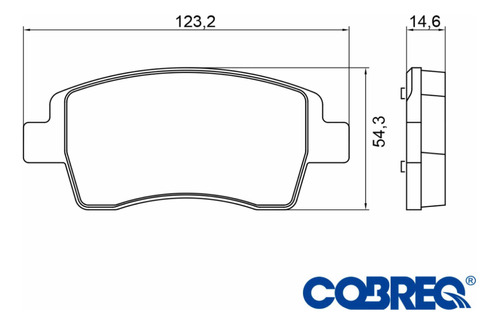 Pastillas De Freno Cobreq Toyota Etios Yaris Delanteras Foto 2