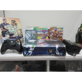 Xbox 360 Slim Rgh Completo + Jogos Funcionando 100%