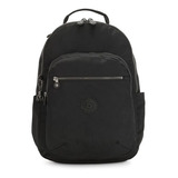 Mochila Kipling Seoul True Black Preta Cor Preto Desenho Do Tecido Seoul Go