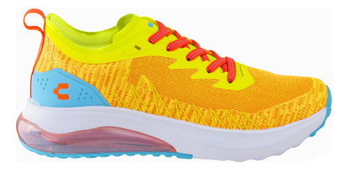 Tenis Charly Sneakers Deportivo Gym 1059183 Amarillo Aqua~