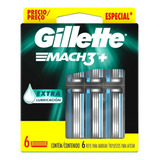 Pack X 6 Repuestos De Afeitar Gillette Mach 3