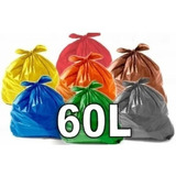Saco De Lixo Colorido 60 Litros P6 C/ 50 Uni (reforçado)
