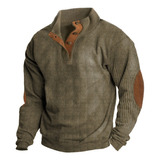 Chaquede Hombre Corduroy De Manga Larga Con Capu