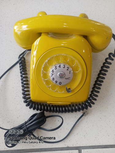 Telefone Ericsson DLG Amarelo  Disco Ano 70 80