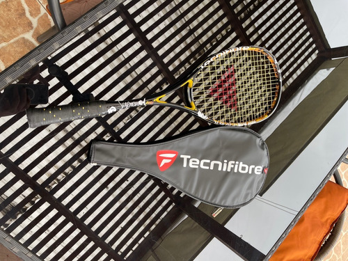 Raqueta De Squash Tecnifibre Modelo 160 Suprem Fire