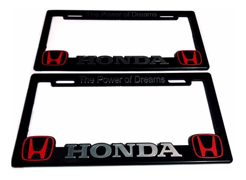 Par (2) Portaplaca Honda Pilot Civic Hr-v Cr-v Fit Odyssey