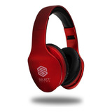 Audífonos Select Sound Bth025 - Bluetooth, Tipo Dj, Radio Fm - Color Rojo