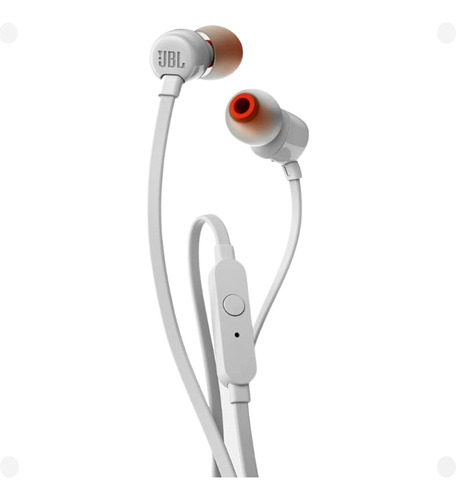 Fone De Ouvido Jbl Intra Auricular Com Fio Tune T110 Branco