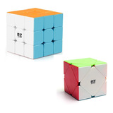 Combo Rubik Qiyi Warrior 3x3 + Skewb + Lubri - Novedad