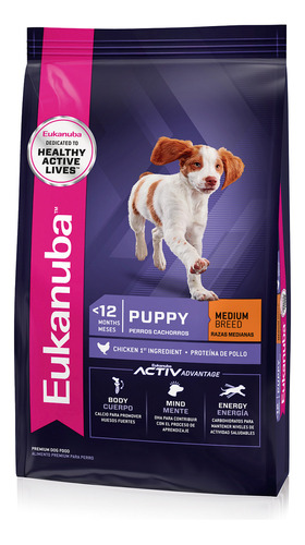 Alimento Eukanuba Perro Cachorro Raza Mediana Mix Bolsa 15kg