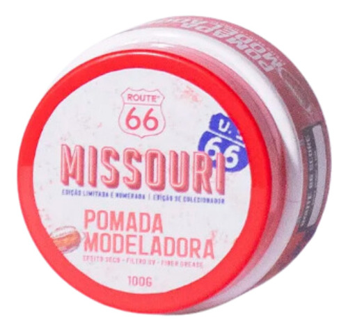 Pomada Modeladora Cabelo Efeito Seco - Missouri - Rota66 -vk