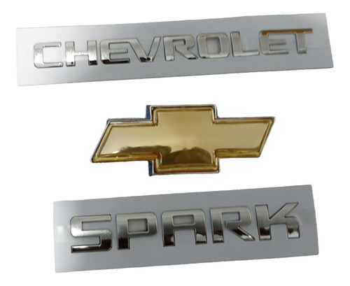 Kit De Emblemas Para Chevrolet Spark Foto 2