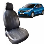 Funda Asiento Cuerina Acolchada Renault Sandero 16/- 1/3 2/3