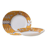 Set De Platos Hondos  Milkglass Pasta Azure, 4 Piezas