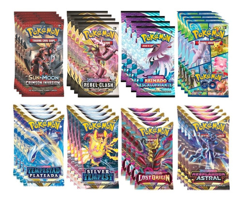 Pokémon Sobres Booster Originales Pack 4 Variedad