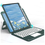 Estuche De Teclado Giratorio Vertical A Color Para iPad 10th