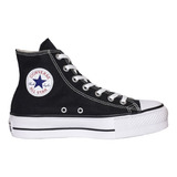 Zapatillas Converse All Star Plataforma Lona Hi Negro