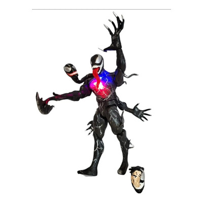 Figura Articulada Venom 25cm Con Luces Toy Anti Super Héroe | MercadoLibre