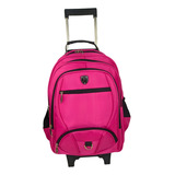 Mochila Feminina Rodinha Viagem Escola Notebook Bordo Costa