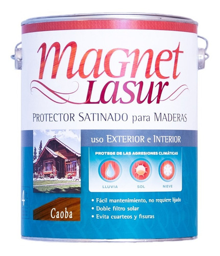 Impregnante Lasur Magnet 4 Litros Colores