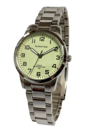 Reloj Eurotime Sumergible 50 Mts Fondo Luminoso