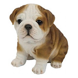 Pacific Giftware - Estatua De Cachorro De Bulldog Inglés Con