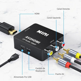 Convertidor Y Adaptador De Audio Y Vídeo Rac/av A Hdmi