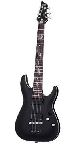 Schecter Damien Platinum-7 Satin Black Sku:1185