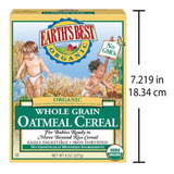 Bebe Earths Best Cereal De Avena Organic Comida De Bebe