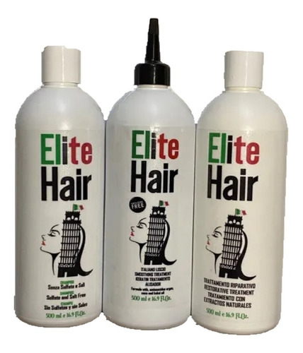 Kit Alisado Italiano Elite Hair Orgánic - mL a $120