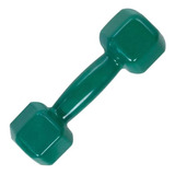 Halter Sextavado Emborrachado 4kgs Verde Musculação Academia