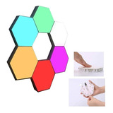 Panel De Luz Led Hexagonal X6 Lampara Touch Magnéticas