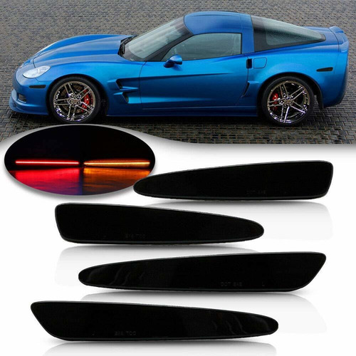 Nslumo Luces Led Laterales Para Chevy Corvette C6 2005-2013 