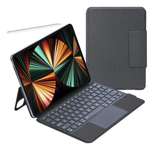 Teclado Inalámbrico Magic Para iPad Pro 12.9 Con Funda