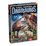 Jogo Super Memória Dinossauros 108 Cartas Brinquedo Infantil