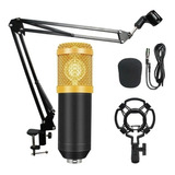 Kit Microfono Estudio Profesional Condensador + Brazo / Lhua