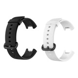 Kit Compatível Com Xiaomi Mi Watch Lite E Redmi Watch 2 Lite Cor Preto-branco
