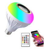 Ampolleta Multicolor Bluetooth Music Bulb 12w Control Remoto