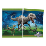 Painel Decorativo 4 Laminas Jurrasic World - Festcolor Promo