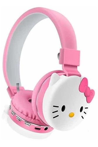 Audífono Hello Kitty Bluetooth Ah-806d Diadema Rosa O Rojo