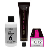 Kit Dia Richesse Tonalizante Loreal 50g Cor 10.12 + Rev. 6v 