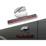 Emblema Lateral R4m Cummins Turbo Diesel Cromado