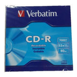 Cd -r Grabable Verbatim 700mb 80min Caja Slim X10