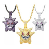 Cubana Cadena Eslabones Gengar Hip Hop Collares De Diamantes