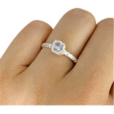 Anillo Solitario Ideal Boda Compromiso Plata 925 Ap 268