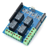 Shield  Rele De 4 Canales Para Arduino