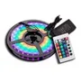 Tira De Led Rgb 2835 Iluminación Time Con Control Y Fuente