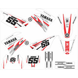 Kit Adesivo Moto Cross Trilha Yamaha Xtz 250 Lander White