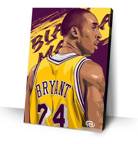 Quadro Decorativo 50x30cm Kobe Bryant 06