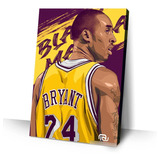 Quadro Decorativo 50x30cm Kobe Bryant 06